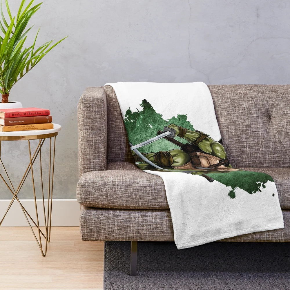 TMNT Leonardo plush blanket