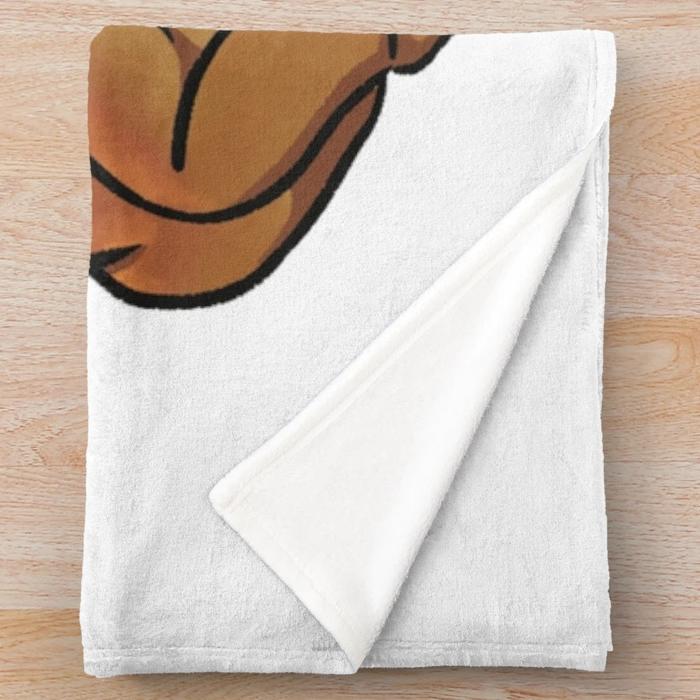 Toad in a wizard hat design on a plush, cozy blanket