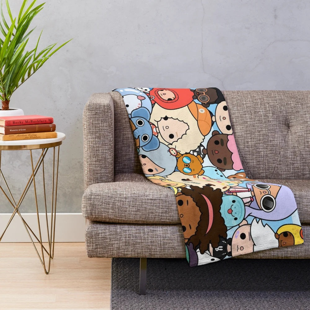 Toca Boca Inspired Plush Blanket