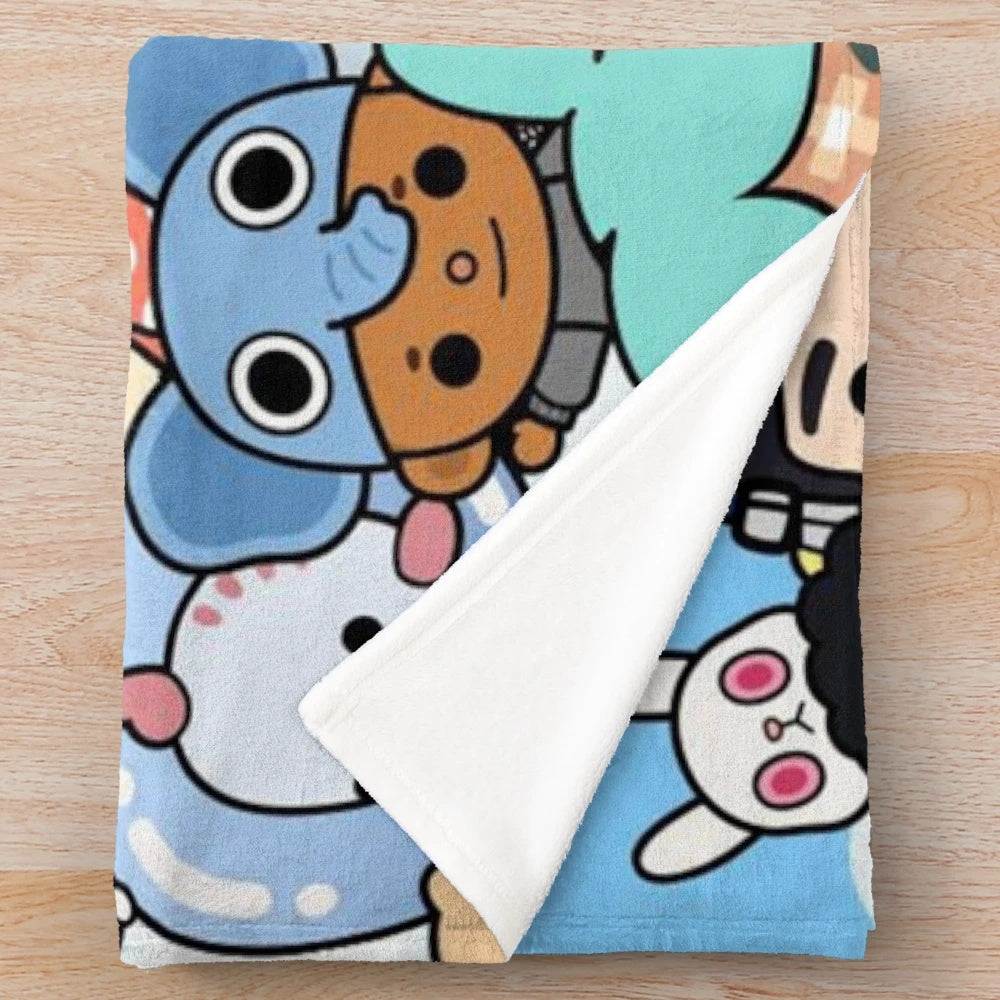 Toca Boca Inspired Plush Blanket