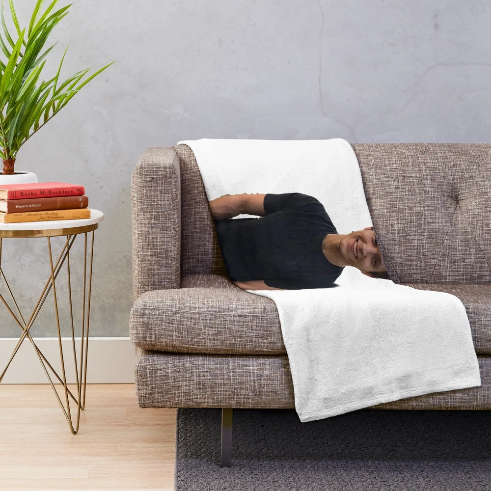 Tom Holland inspired plush blanket featuring Spider-Man