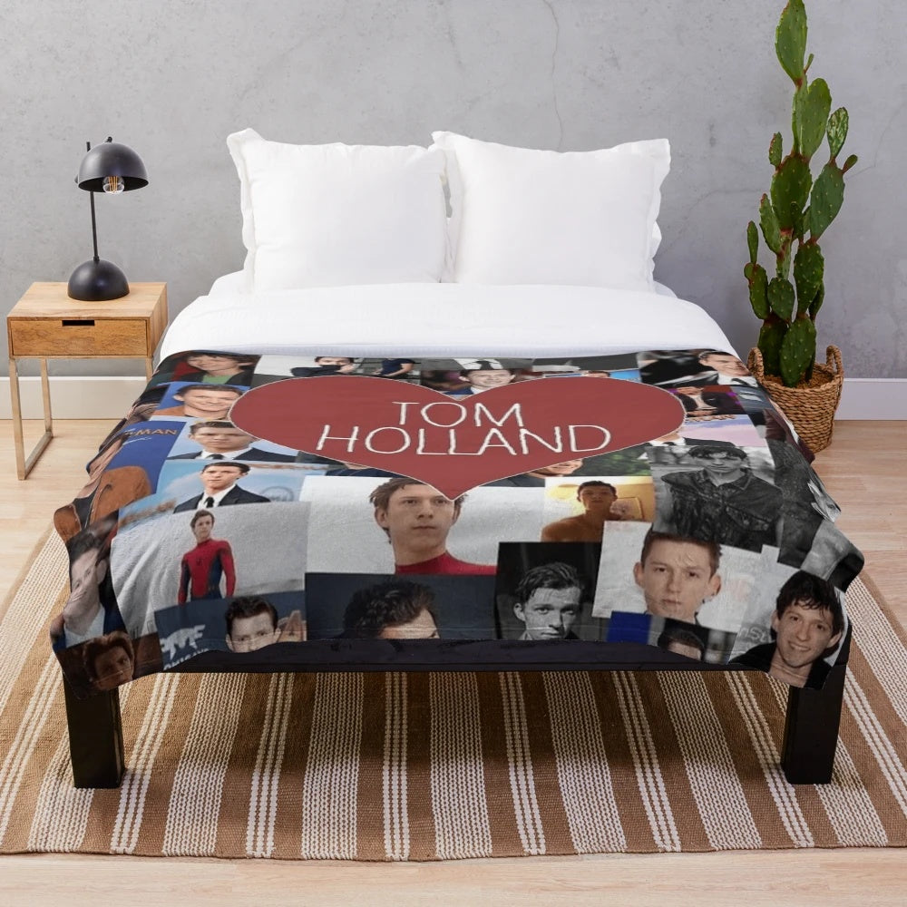 Cozy Tom Holland-Inspired Plush Blanket