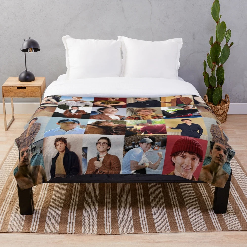 Tom Holland Inspired Plush Blanket