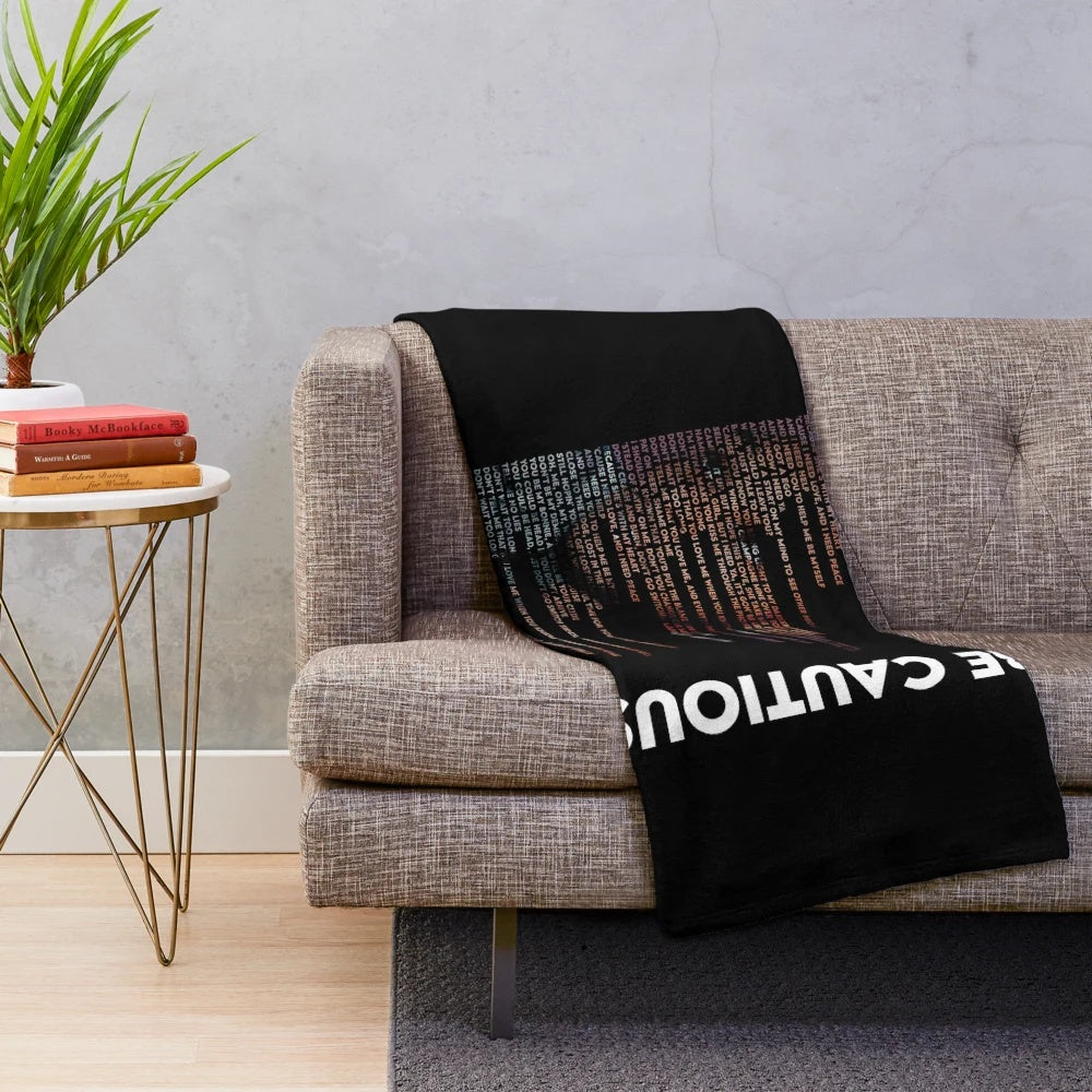 Toosii inspired plush blanket featuring the rapper's name and typography