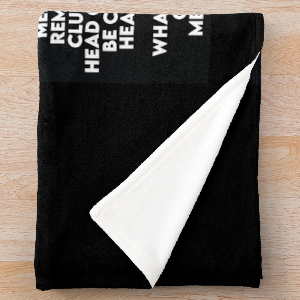 Toosii Plush Blanket featuring typography art design