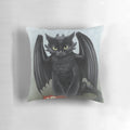 Soft, plush Toothless-inspired cat pillow for a comfortable night's sleep