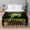 Soft and cuddly plush blanket featuring a cute tortoise design, perfect for tortoise lovers