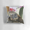 Soft and plush tortoise-shaped pillow, perfect for tortoise owners and reptile enthusiasts