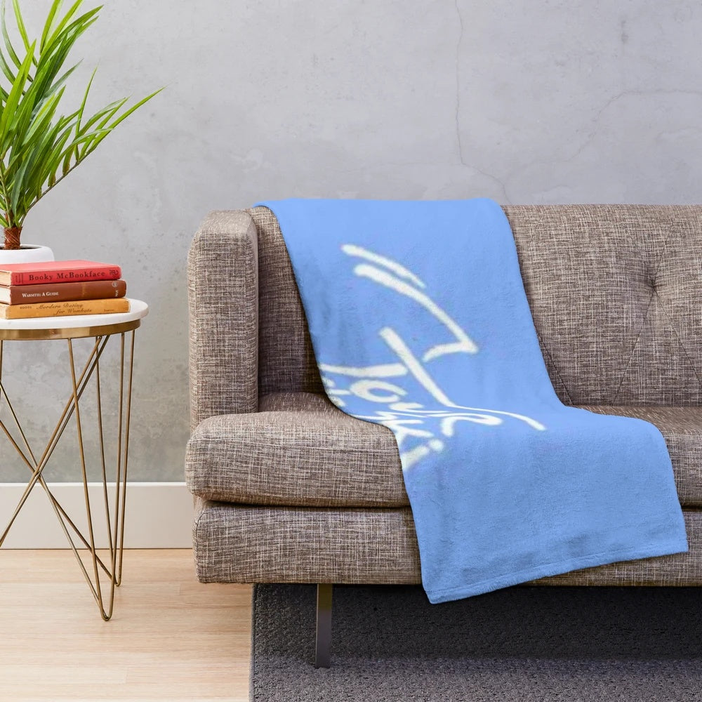 Tour de Ski Plush Blanket for Winter Sports Enthusiasts
