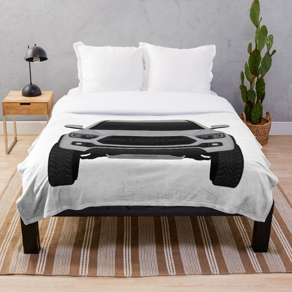 Toyota Tacoma inspired plush blanket