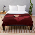 A plush, cozy blanket featuring the iconic Captain Picard from Star Trek: The Next Generation