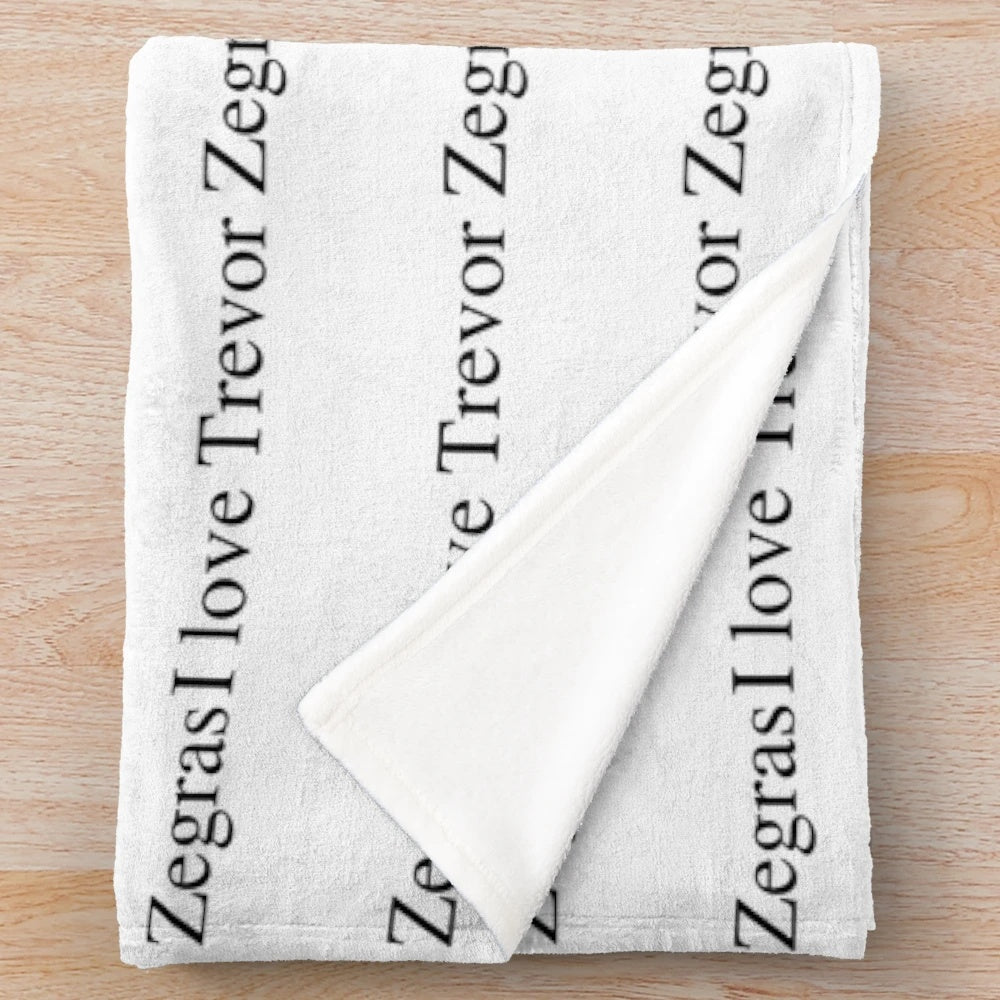 Trevor Zegras Plush Blanket for Hockey Fans