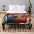 Plush blanket featuring a quote from the legendary actor John Wayne