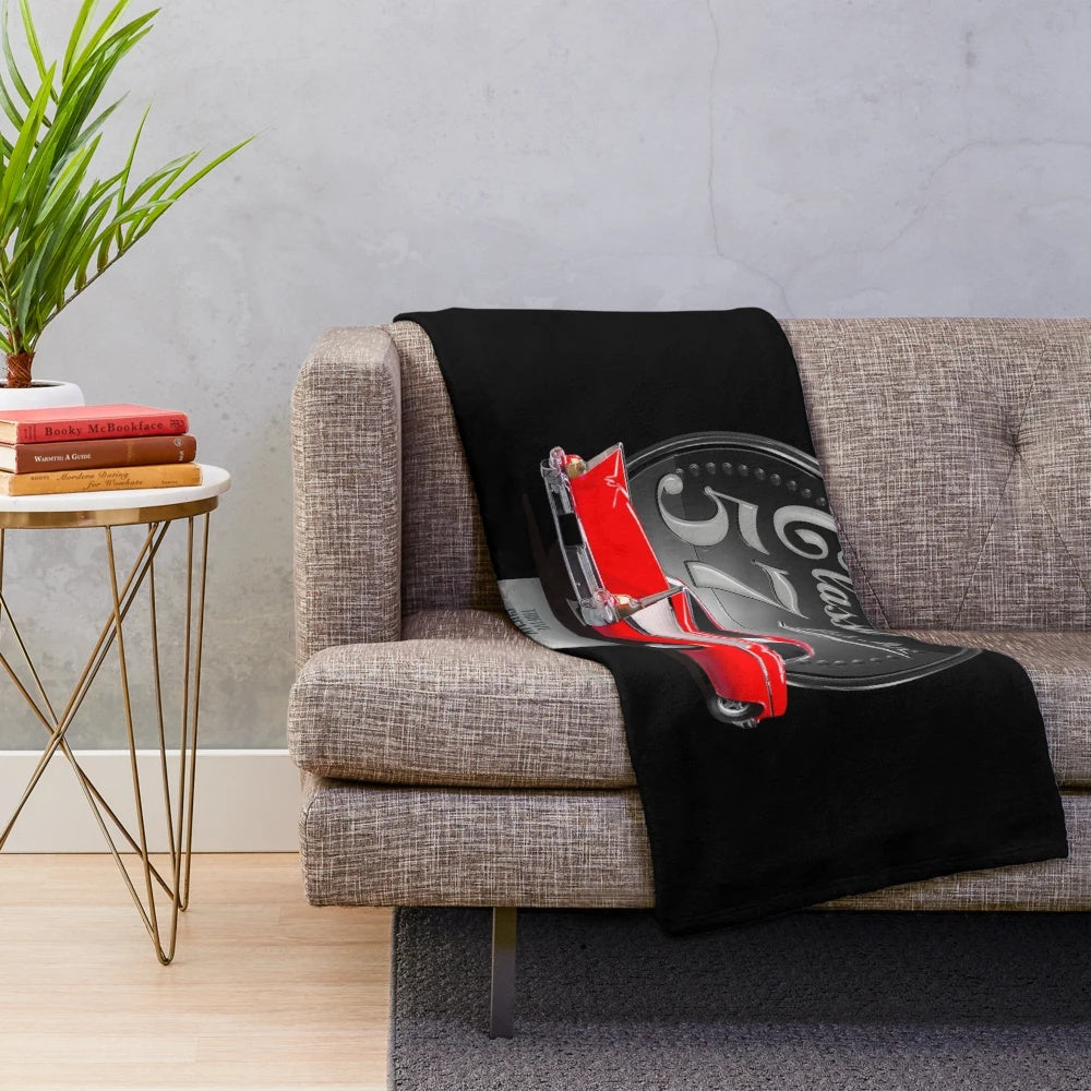 Trifive Chevy 57 inspired plush blanket