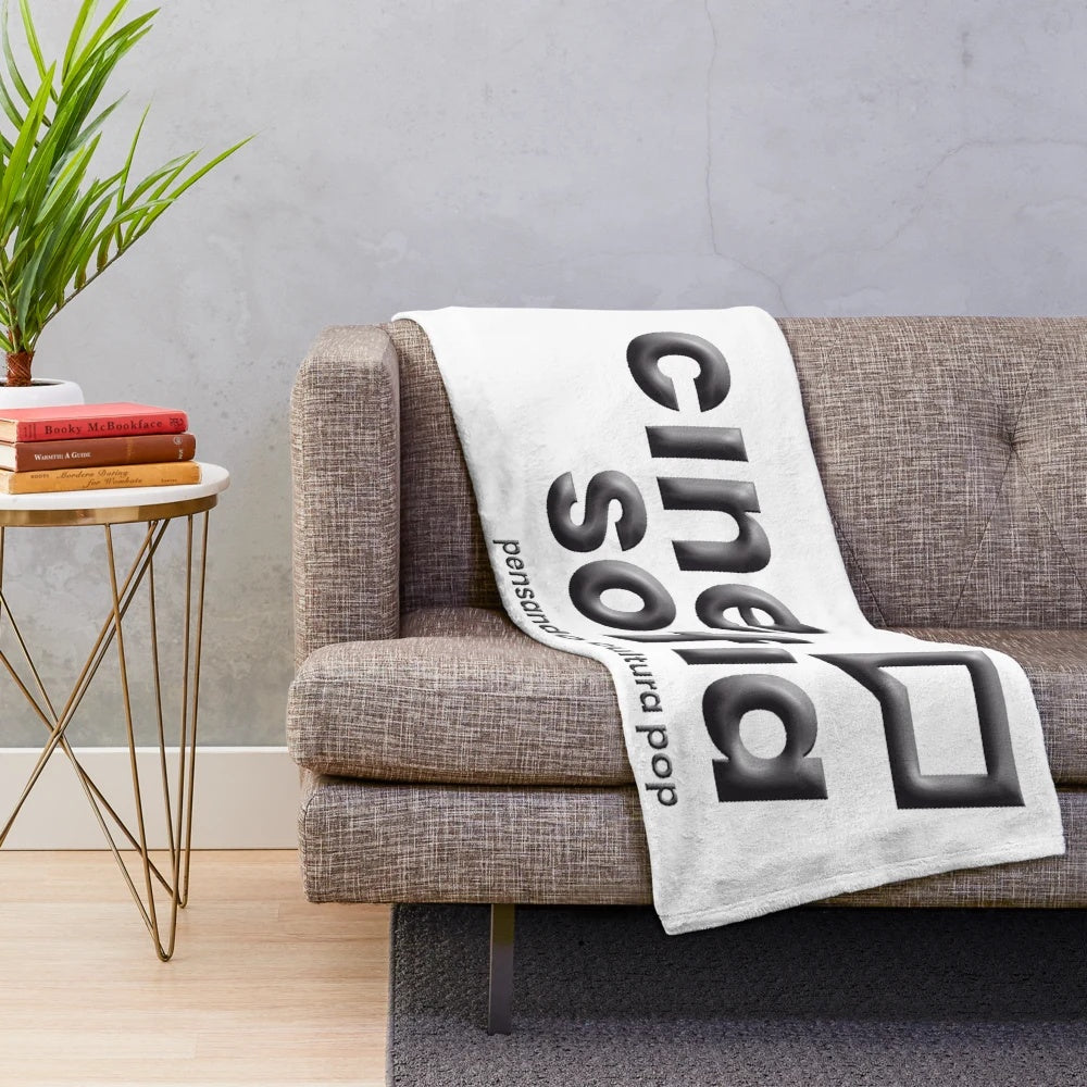 Cozy Trippy Geometric Plush Blanket with Mandala and Abstract Patterns