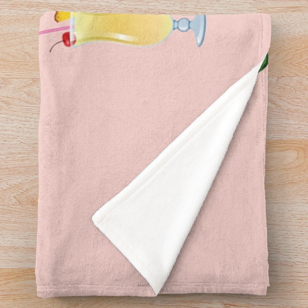 Plush blanket featuring tropical design inspired by Zac Brown Band