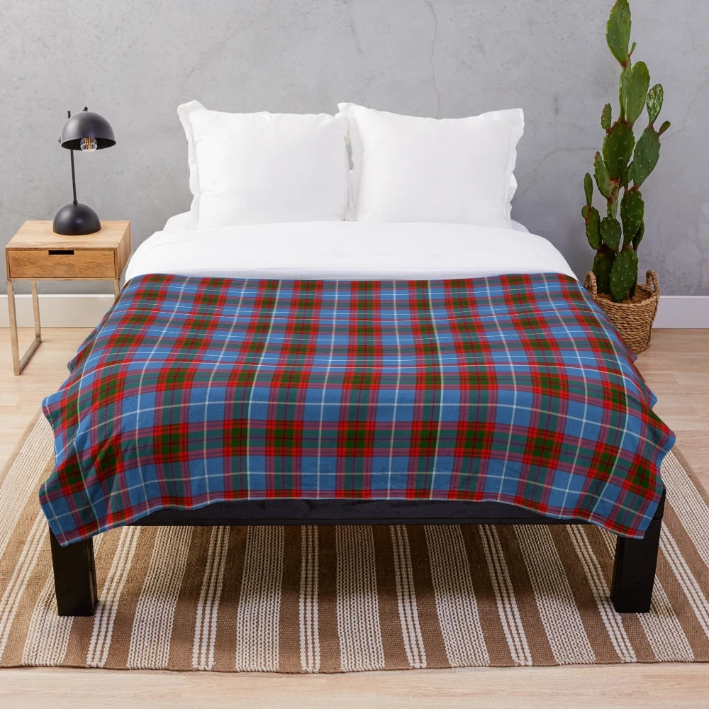 Trotter clan tartan plush blanket with scottish heritage