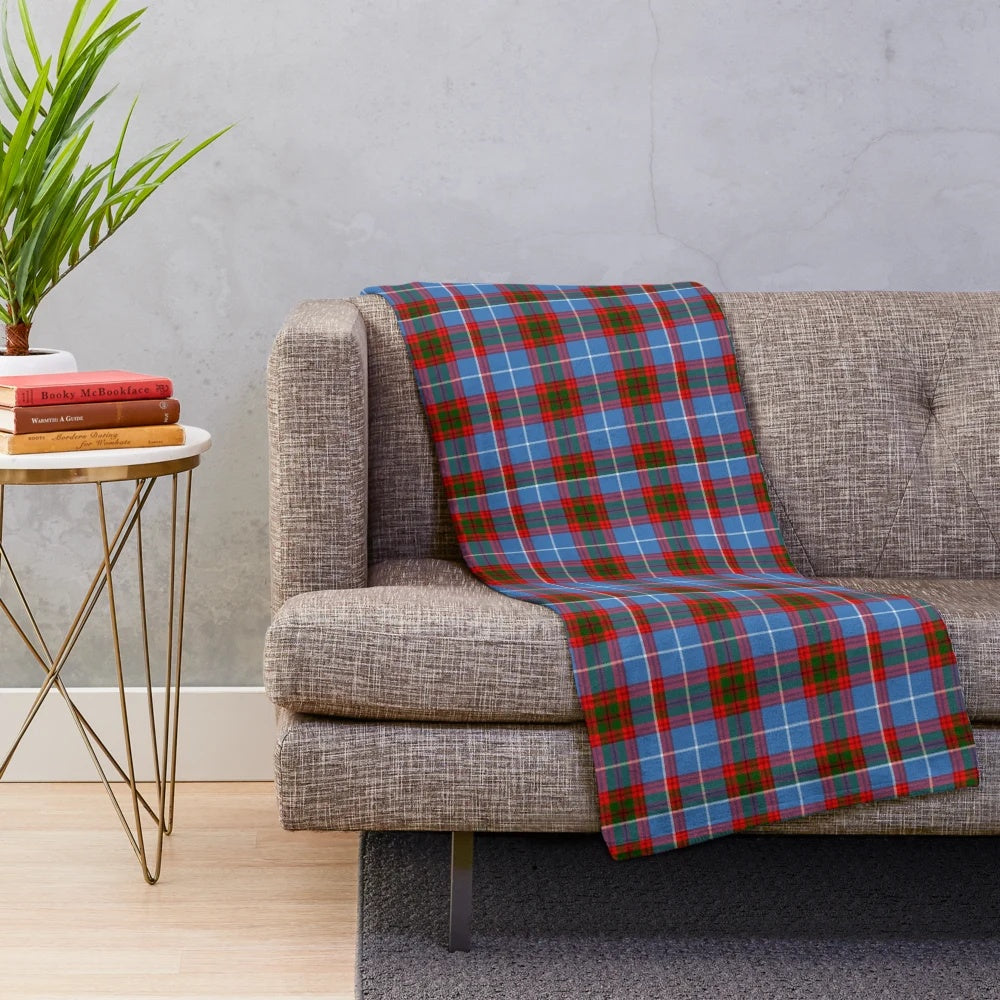 Trotter clan tartan plush blanket with scottish heritage