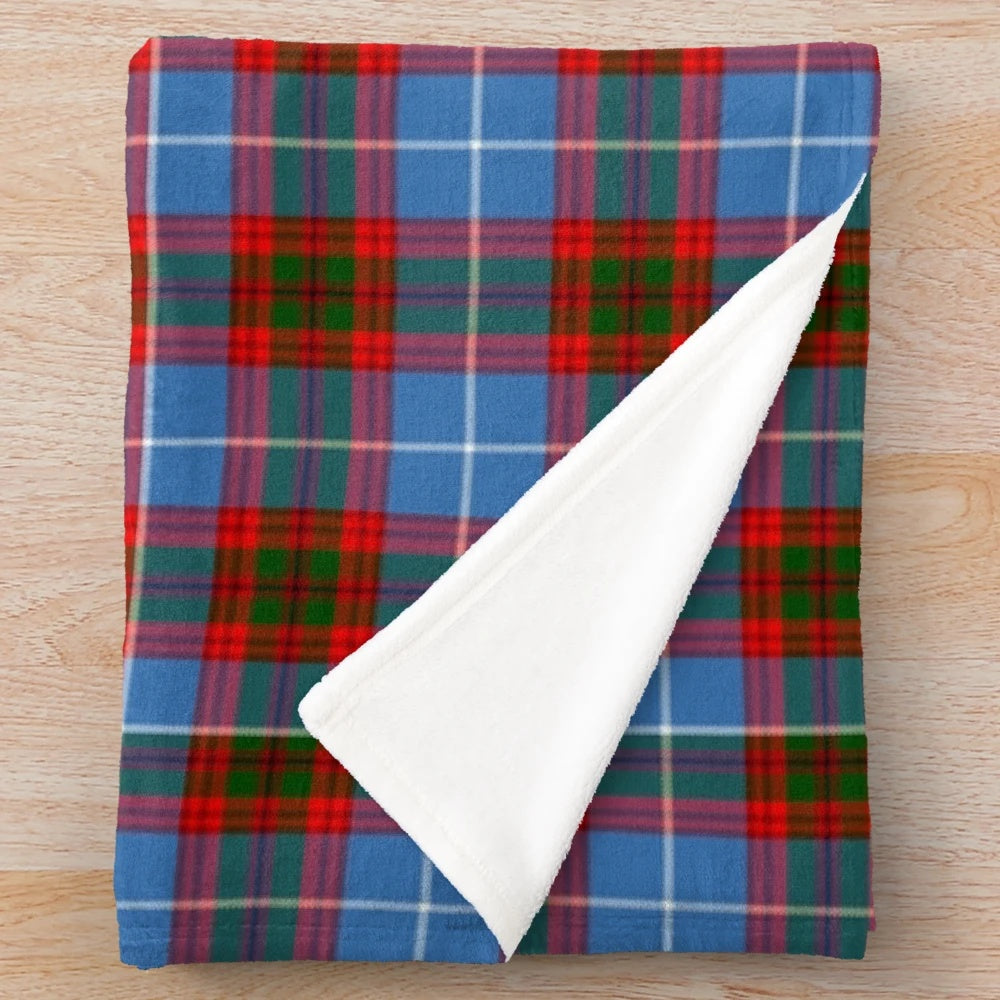 Trotter clan tartan plush blanket with scottish heritage