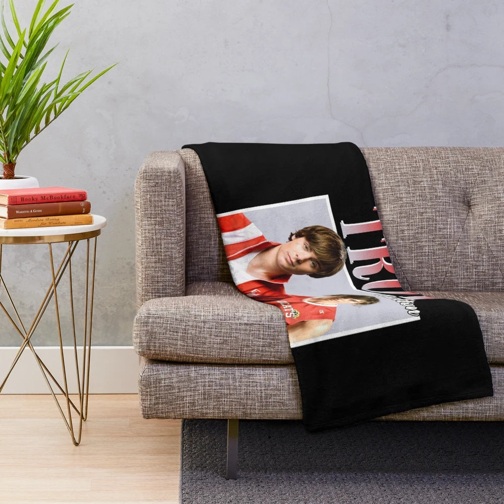 Troy Bolton from High School Musical themed plush blanket
