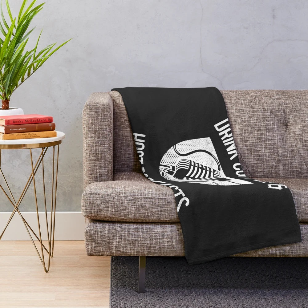 Plush blanket for true crime podcast fans
