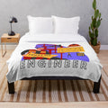 Trust Me I'm an Engineer" plush blanket with geeky and technical design