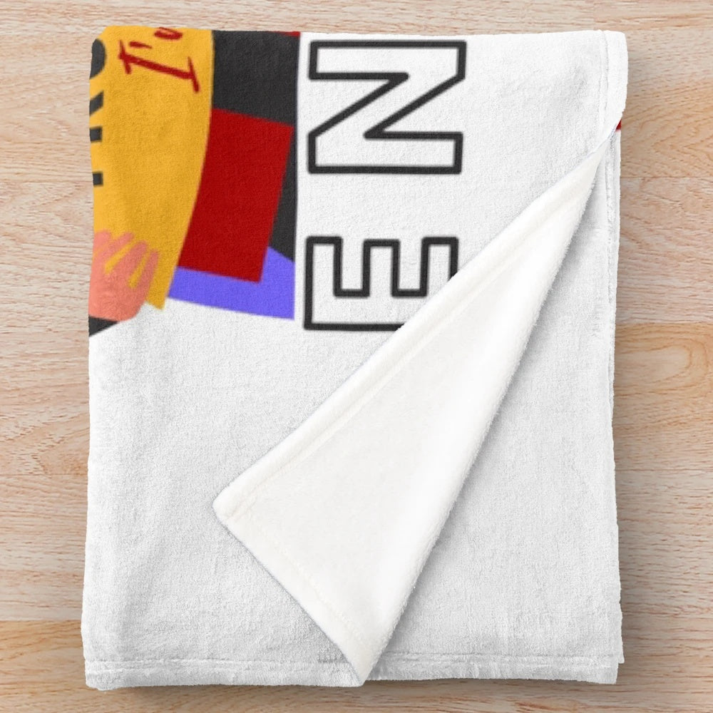 Trust Me I'm an Engineer" plush blanket with geeky and technical design