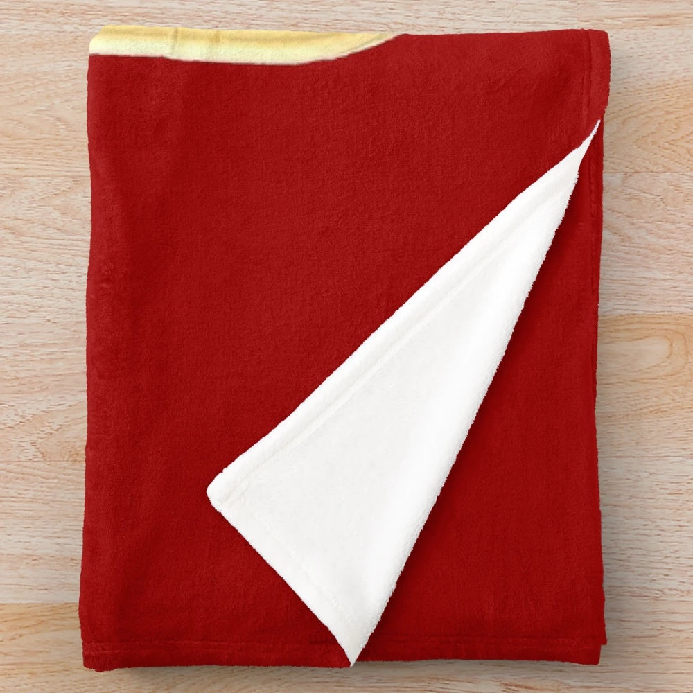 Cozy plush blanket featuring a tuba design, great for music enthusiasts