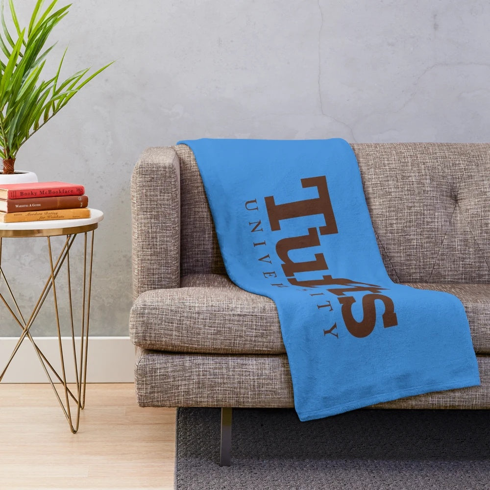 Tufts University plush blanket