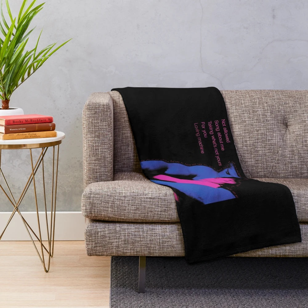 Soft plush blanket featuring TV Girl band artwork