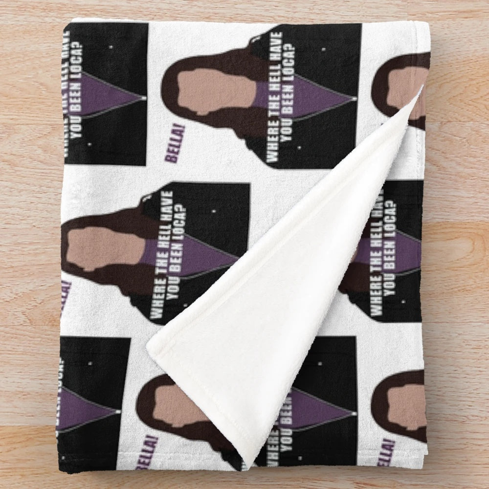 Cozy Twilight-inspired plush blanket featuring Bella Swan