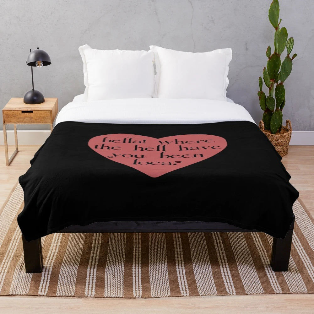 Plush, cozy blanket featuring Bella Swan and the Twilight Saga characters