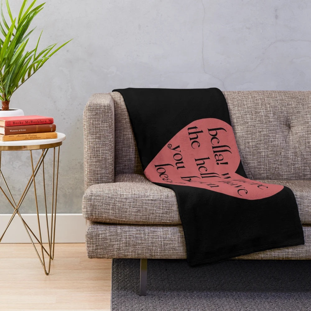 Plush, cozy blanket featuring Bella Swan and the Twilight Saga characters