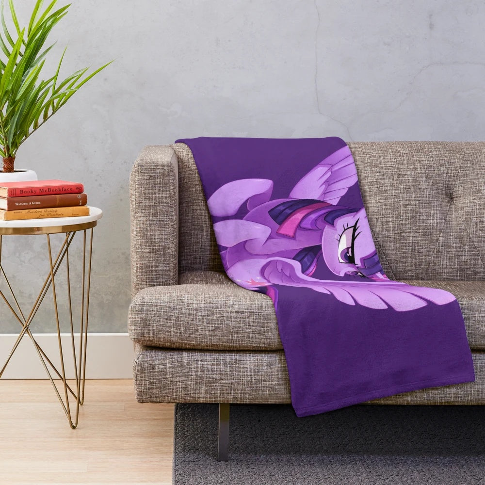 Soft and cuddly Twilight Sparkle plush blanket for My Little Pony enthusiasts