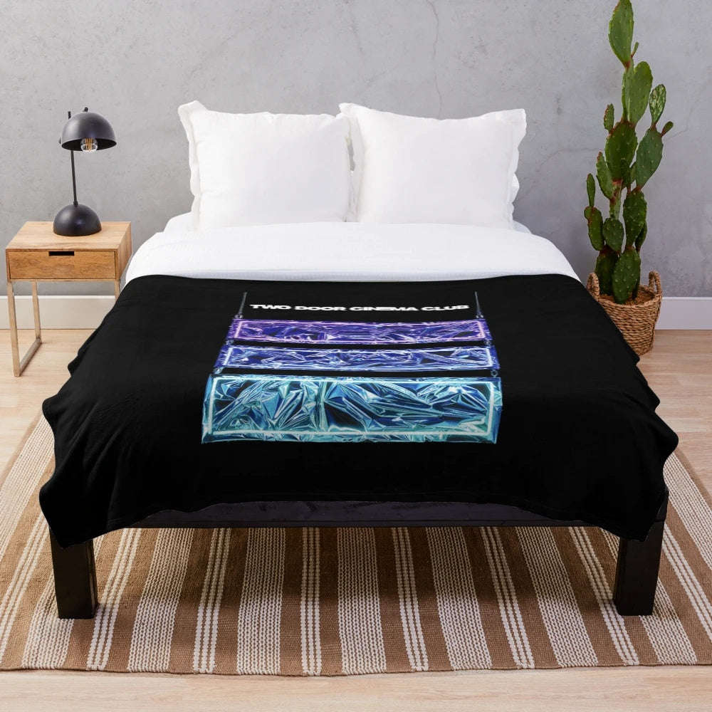 Two Door Cinema Club inspired plush blanket with band's album cover artwork
