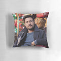 A soft, plush pillow featuring a close-up portrait of the handsome actor Tyler Hynes.