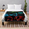 U2 plush blanket featuring the iconic band's logo and imagery