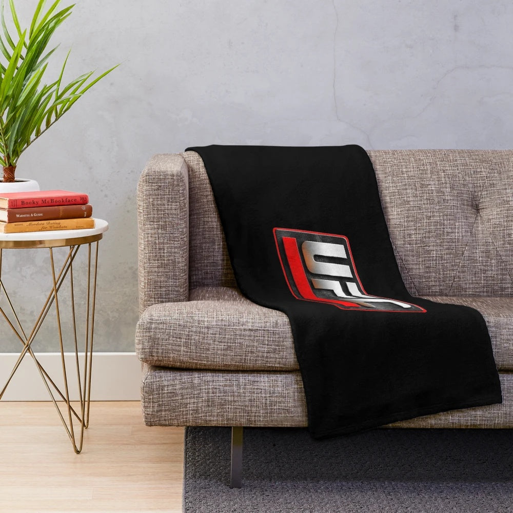 UFC 2019 inspired plush blanket with fight night and workout motif
