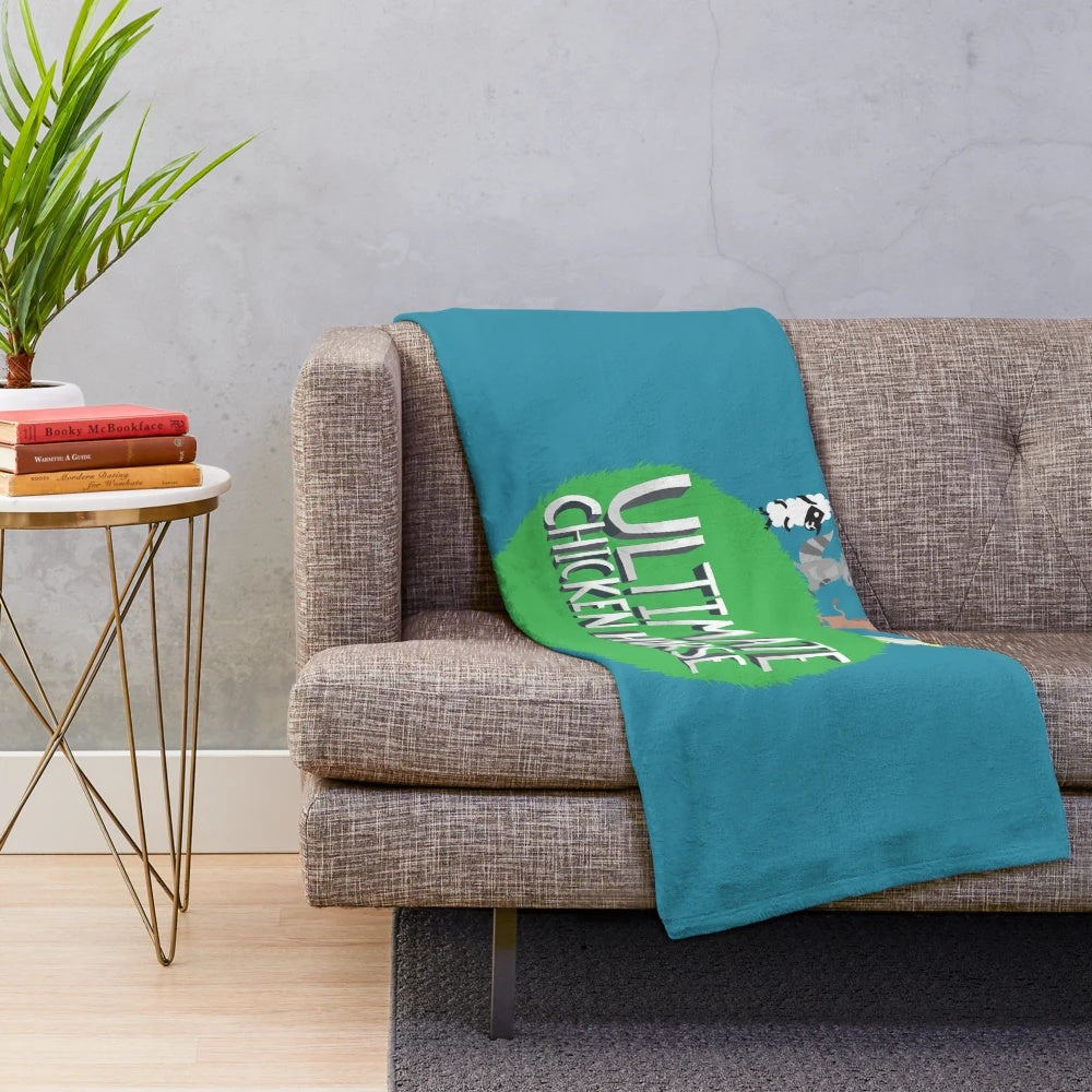 Soft and cuddly chicken plush blanket for Ultimate Chicken Horse fans