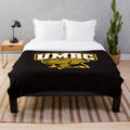 Soft, plush UMBC Retrievers logo blanket