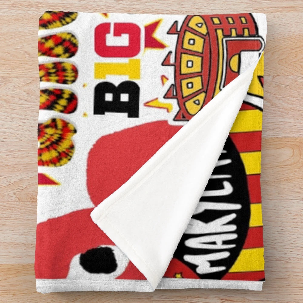 Soft and comfortable UMD Terrapins college plush blanket