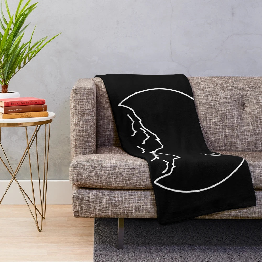 Soft and warm plush blanket featuring The Maine band logo
