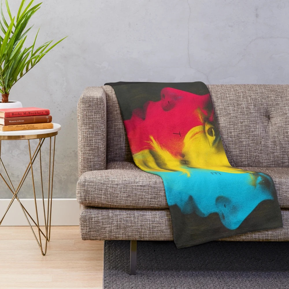 Plush blanket inspired by the film "Under the Skin