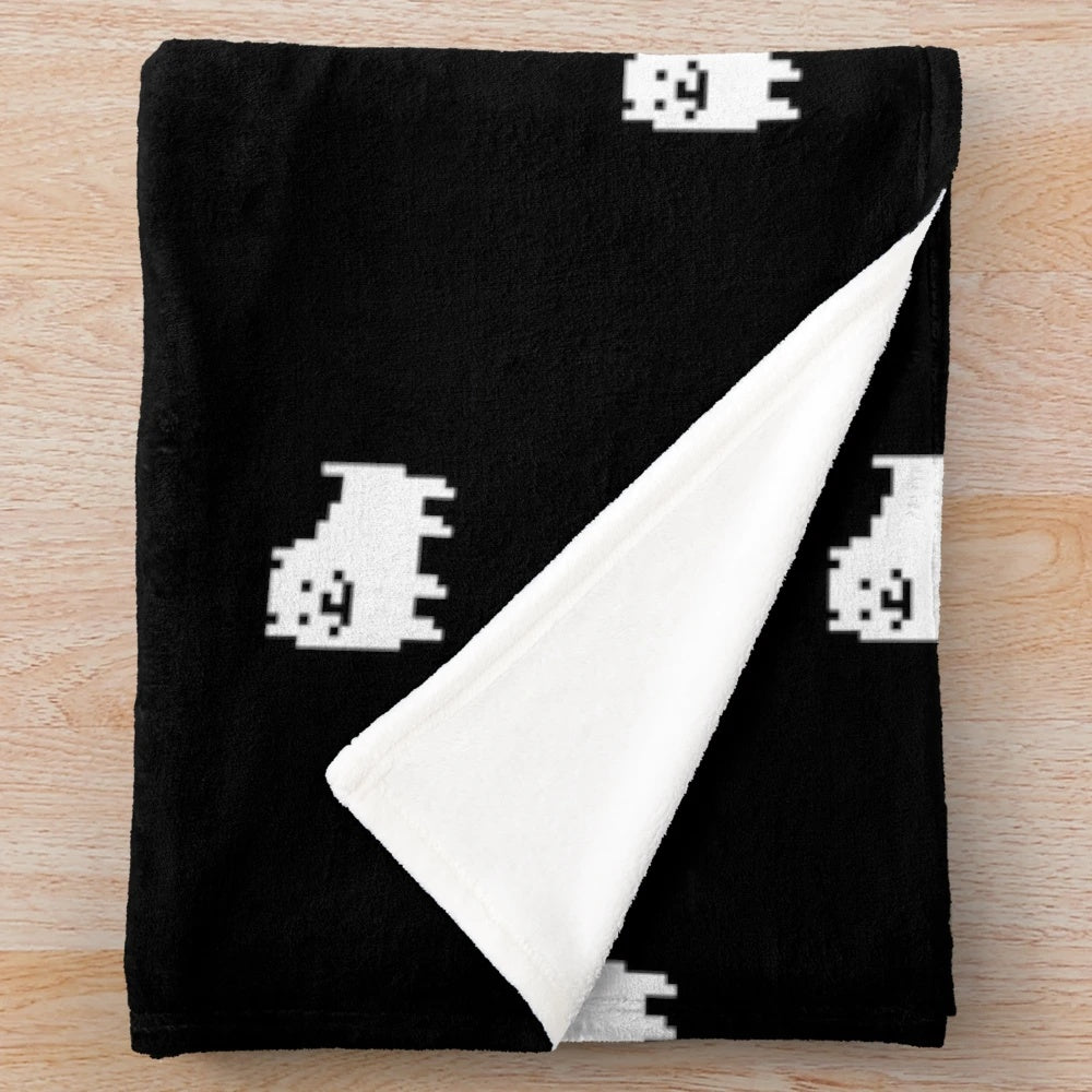 Undertale Annoying Dog plush blanket with a cute dog design