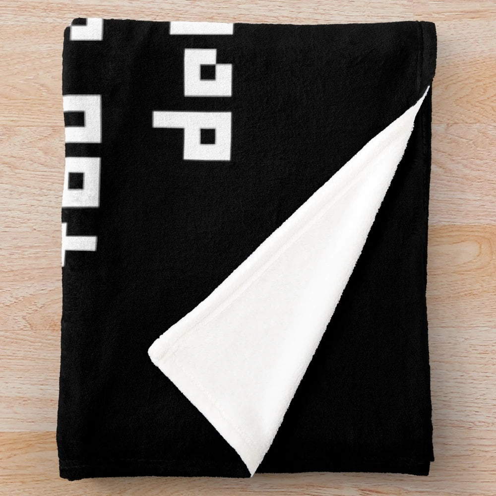 Undertale Plush Blanket with "You Are Filled With Determination" Design