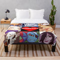 Undertale Plush Blanket featuring pixel art characters and skeletons