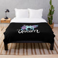 Soft and cuddly unicorn plush blanket for home decor