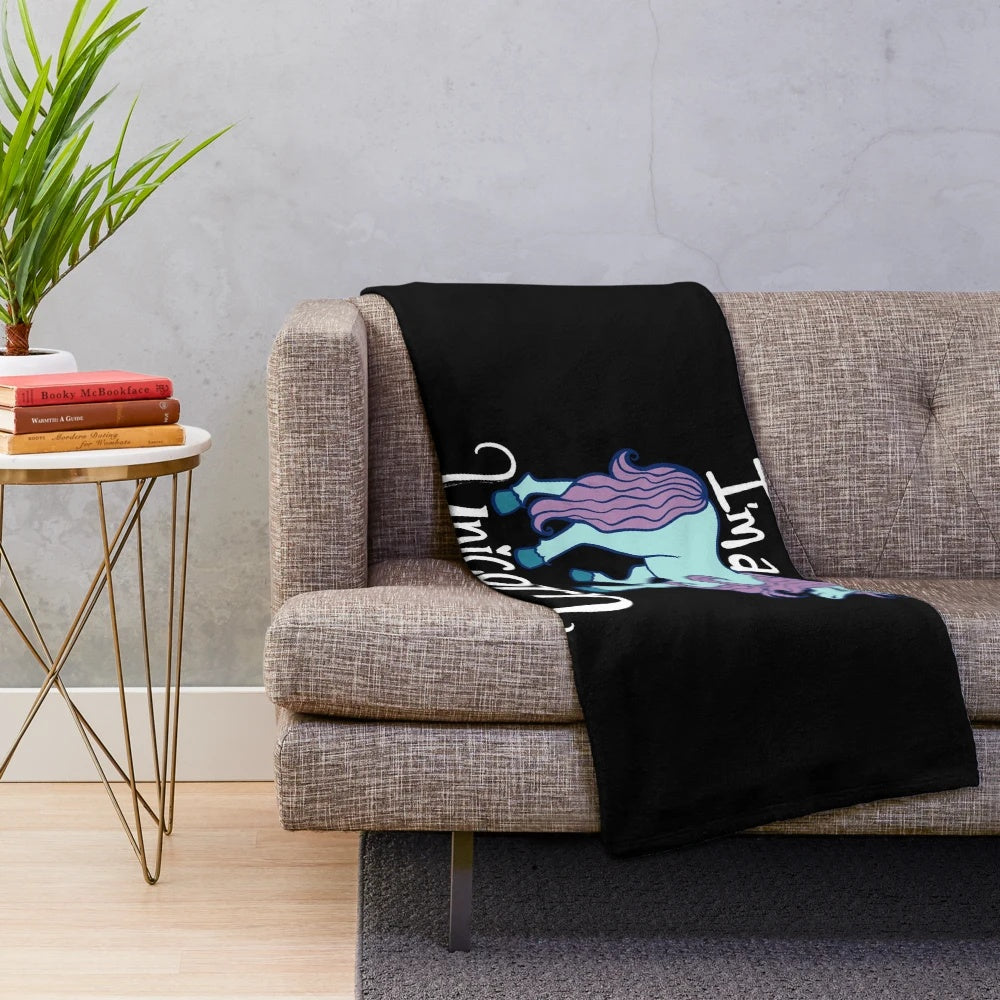 Soft and cuddly unicorn plush blanket for home decor