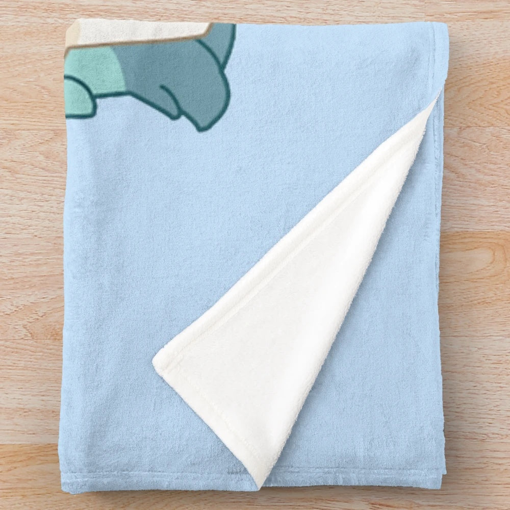 Cozy unicorn plush blanket with Bluey TV show inspired design