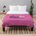 Plush unicorn blanket with a retro and cute design